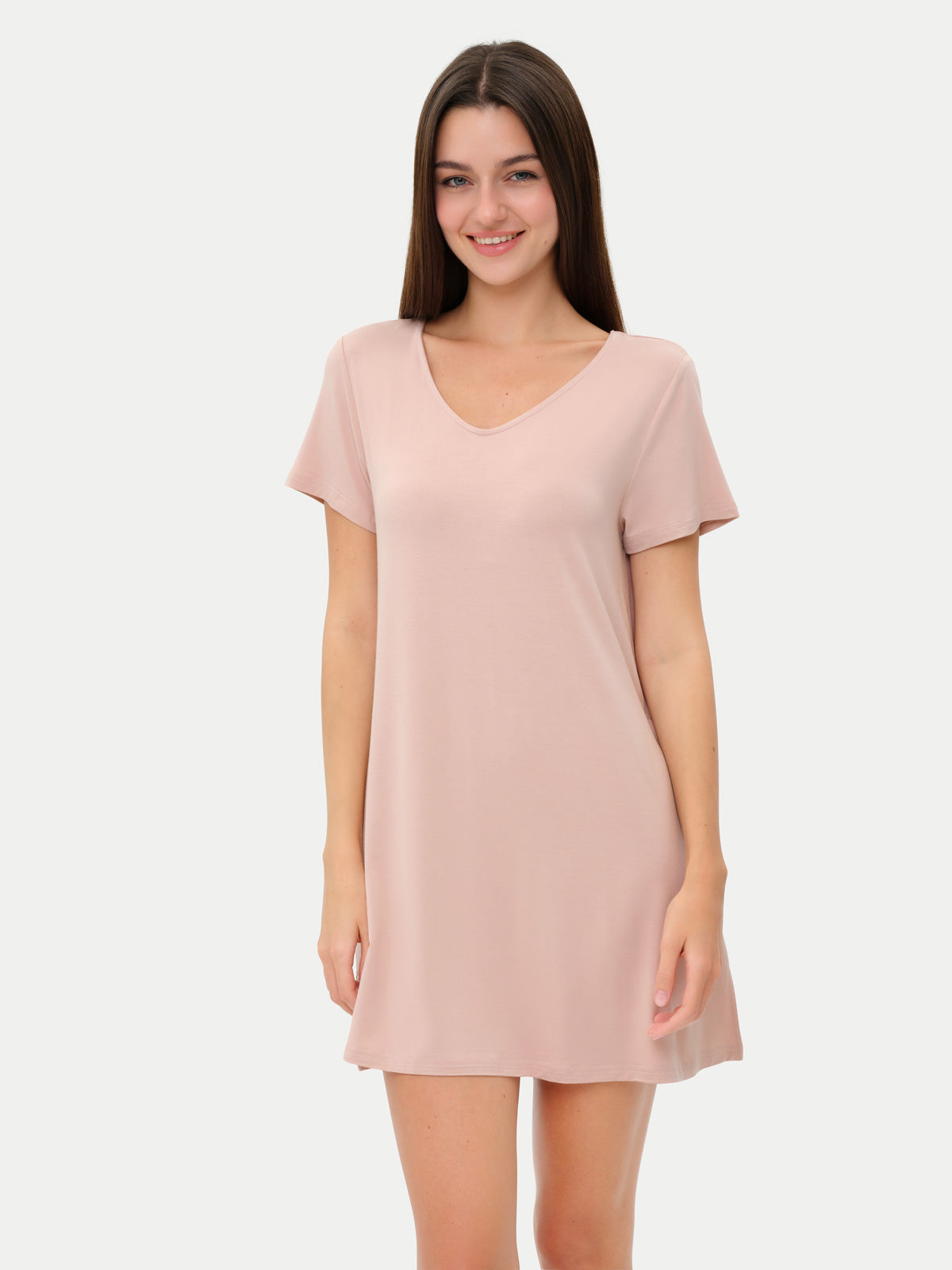 Short Sleeve Short Bamboo Sleepshirt