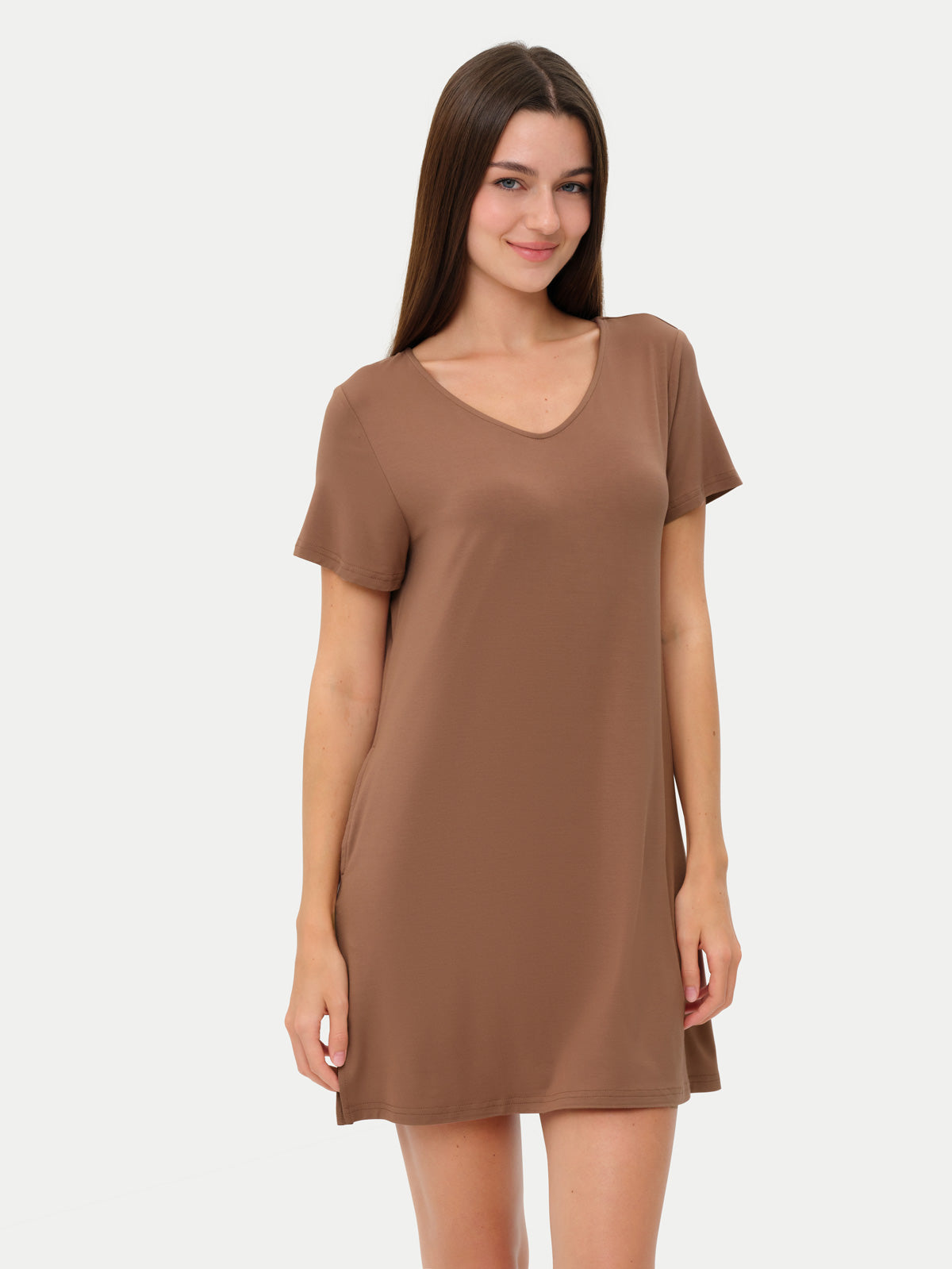 Short Sleeve Short Bamboo Sleepshirt