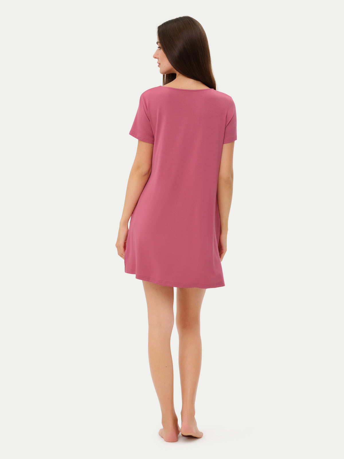 Short Sleeve Short Bamboo Sleepshirt