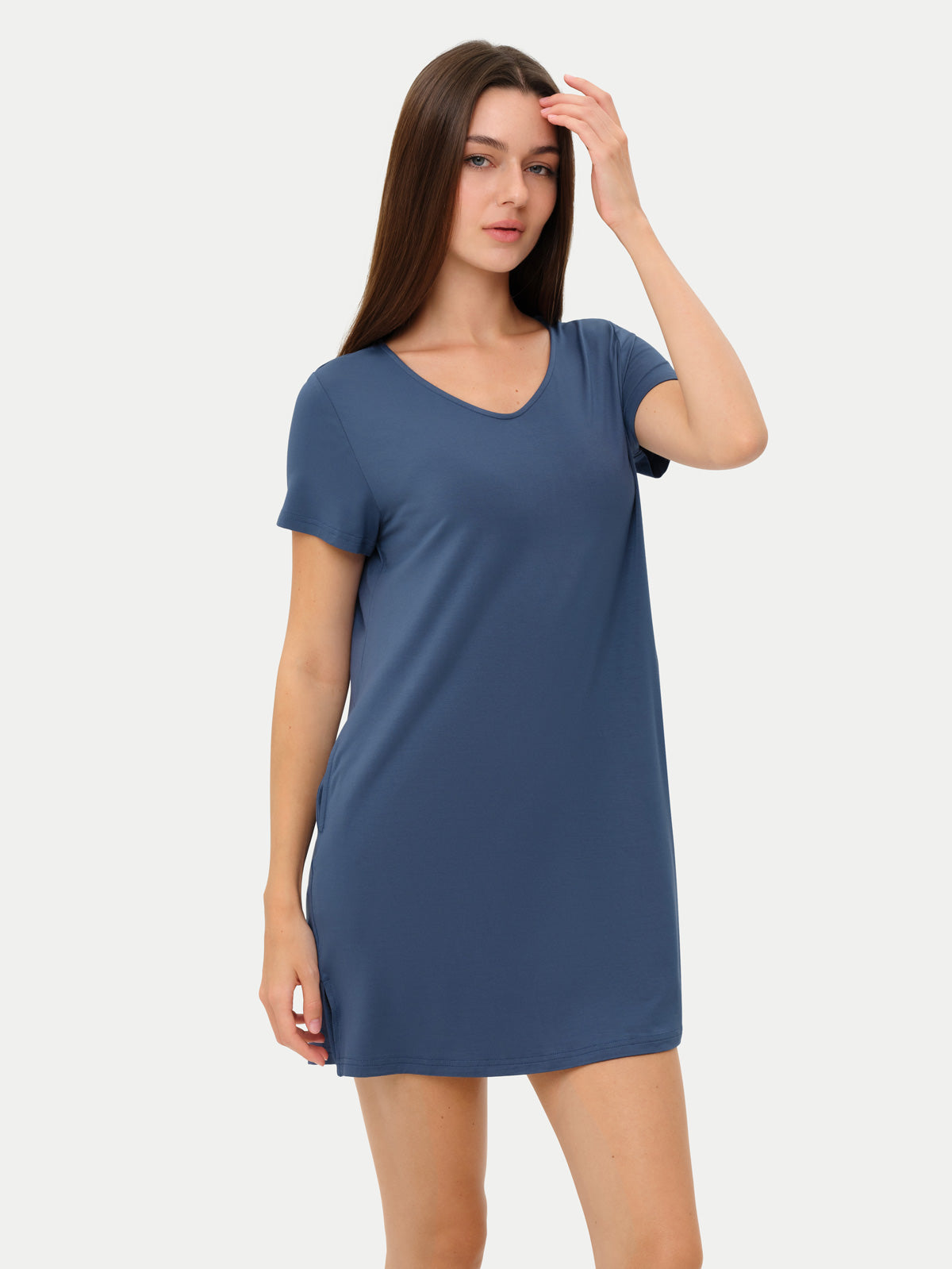 Short Sleeve Short Bamboo Sleepshirt