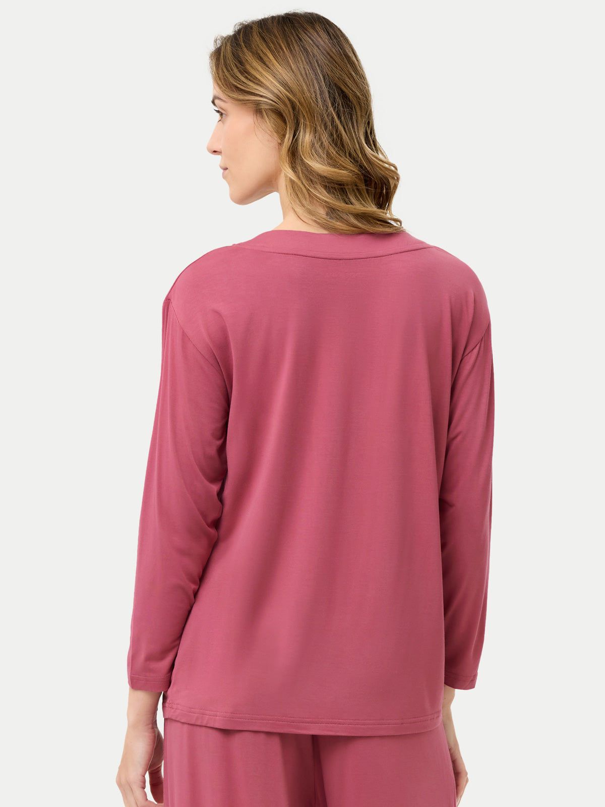 Long Sleeve Bamboo Slouchy PJs Top
