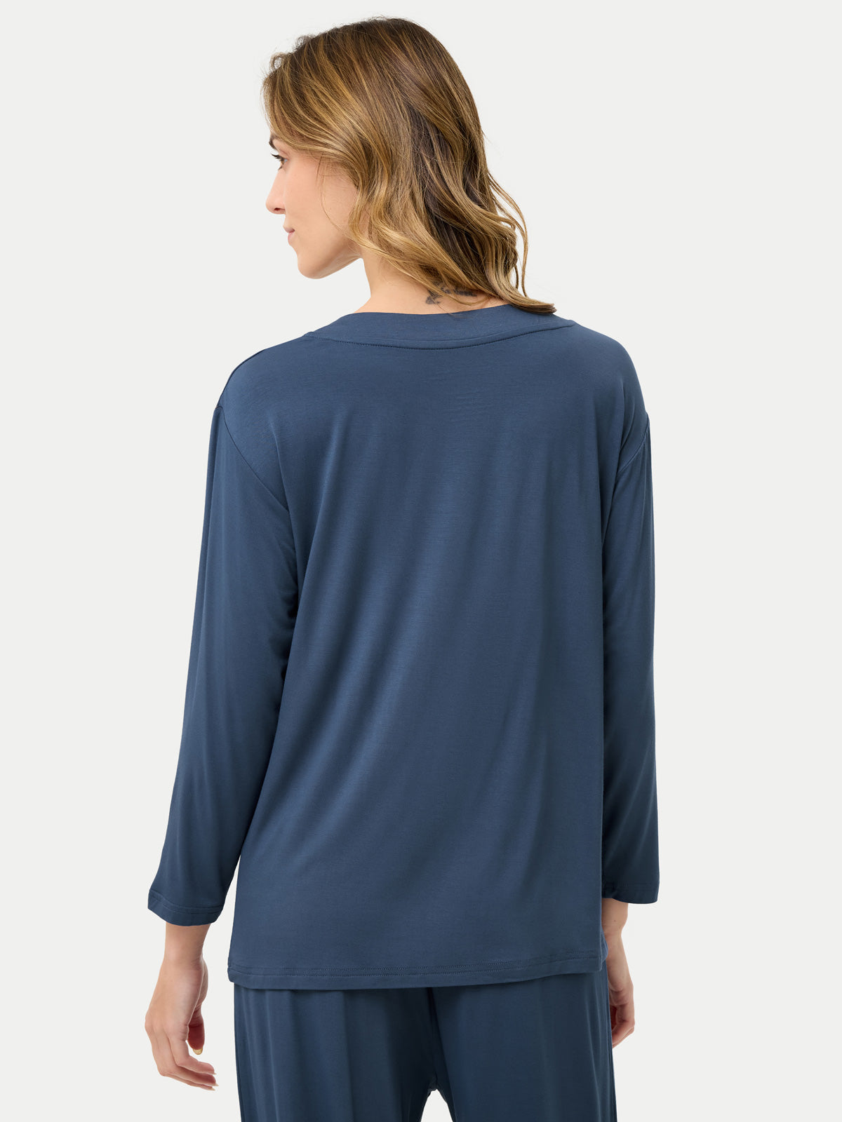 Long Sleeve Bamboo Slouchy PJs Top