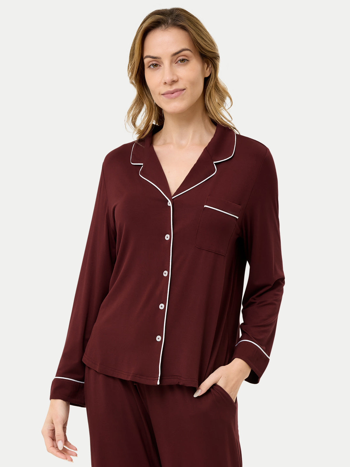 Long Sleeve Bamboo Pajama Shirt