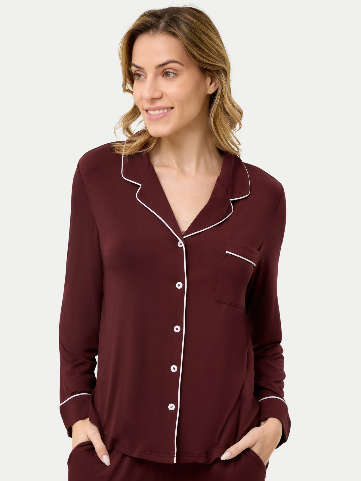 Long Sleeve Bamboo Pajama Shirt