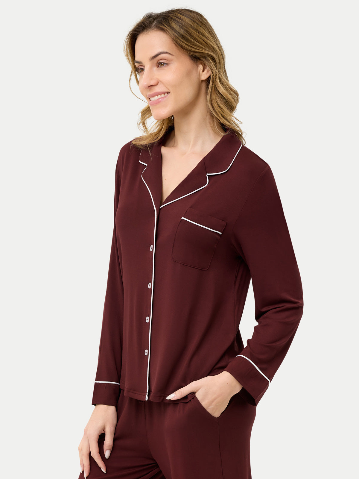 Long Sleeve Bamboo Pajama Shirt
