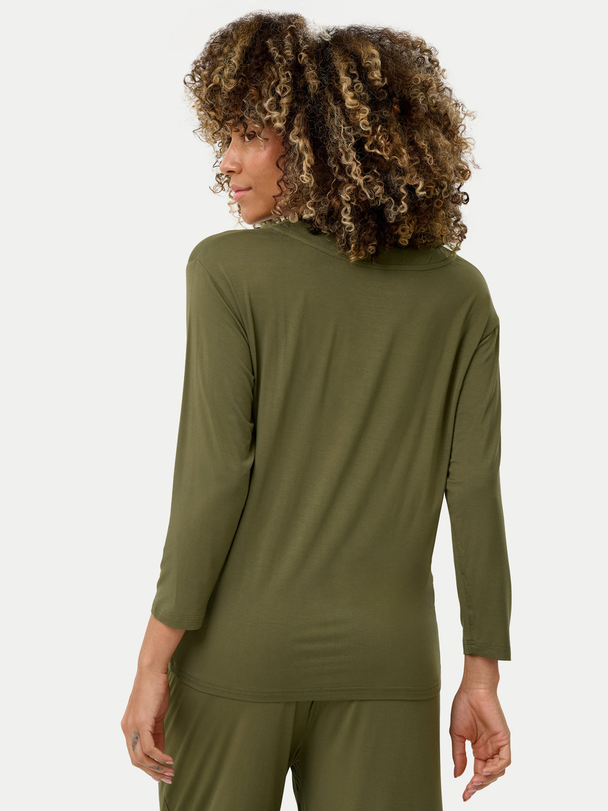 Long Sleeve Bamboo Slouchy PJs Top