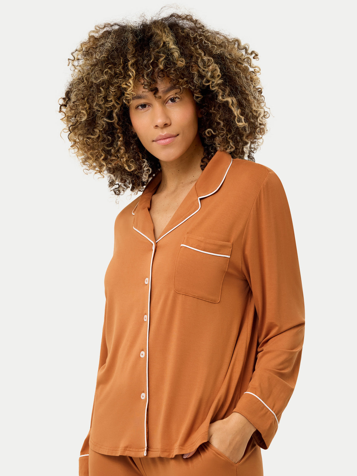 Long Sleeve Bamboo Pajama Shirt
