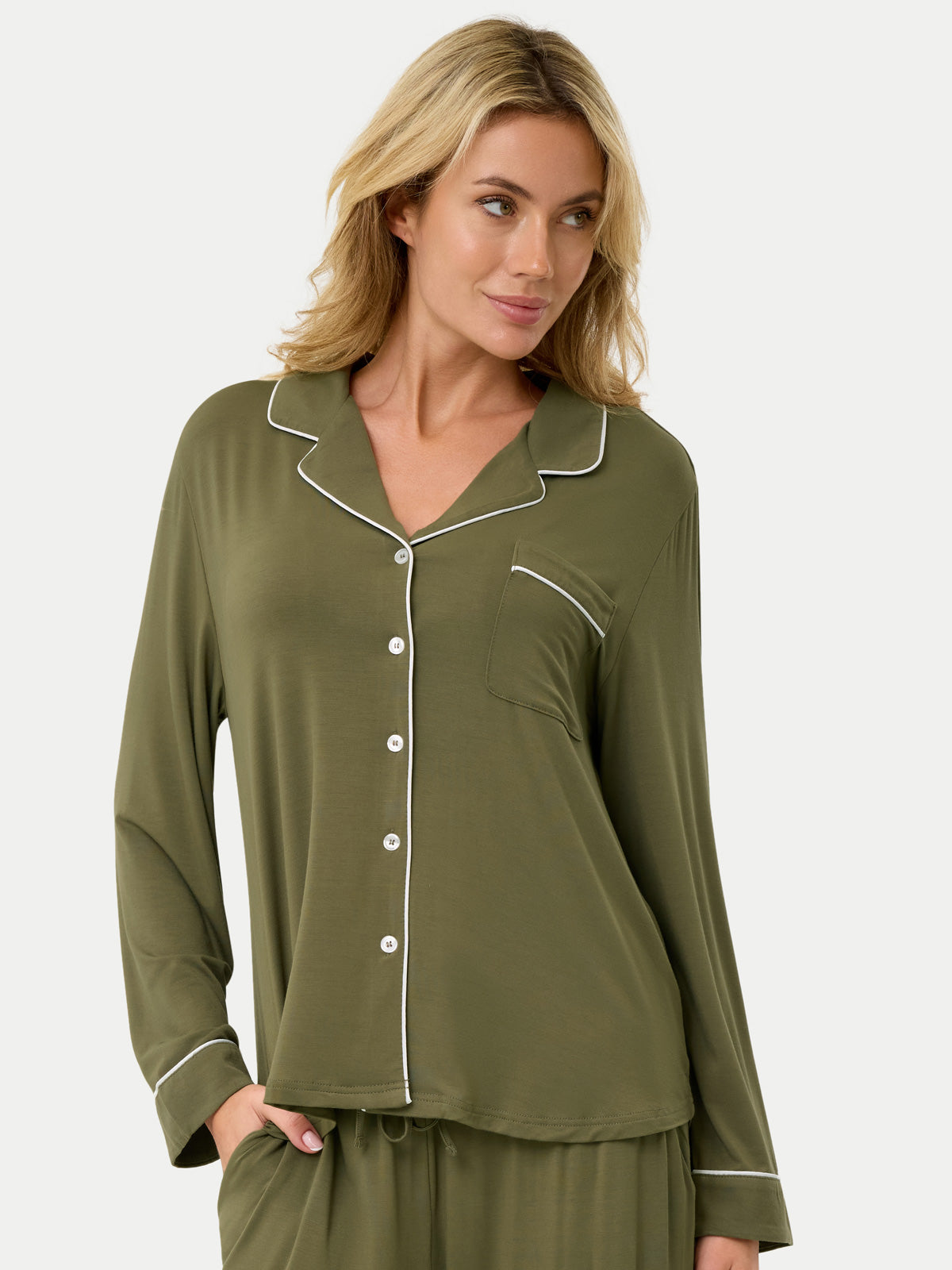 Long Sleeve Bamboo Pajama Shirt