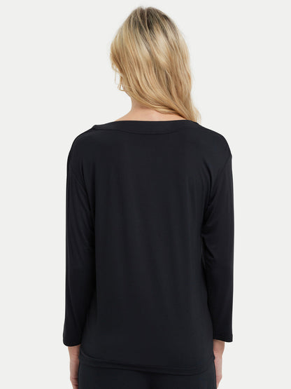 Long Sleeve Bamboo Slouchy PJs Top