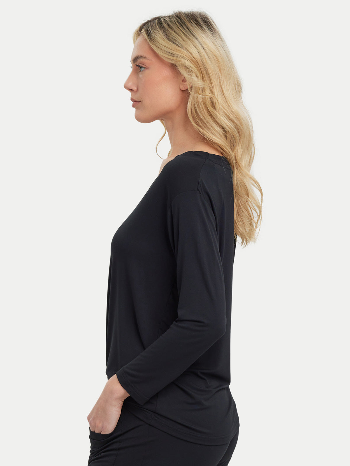 Long Sleeve Bamboo Slouchy PJs Top