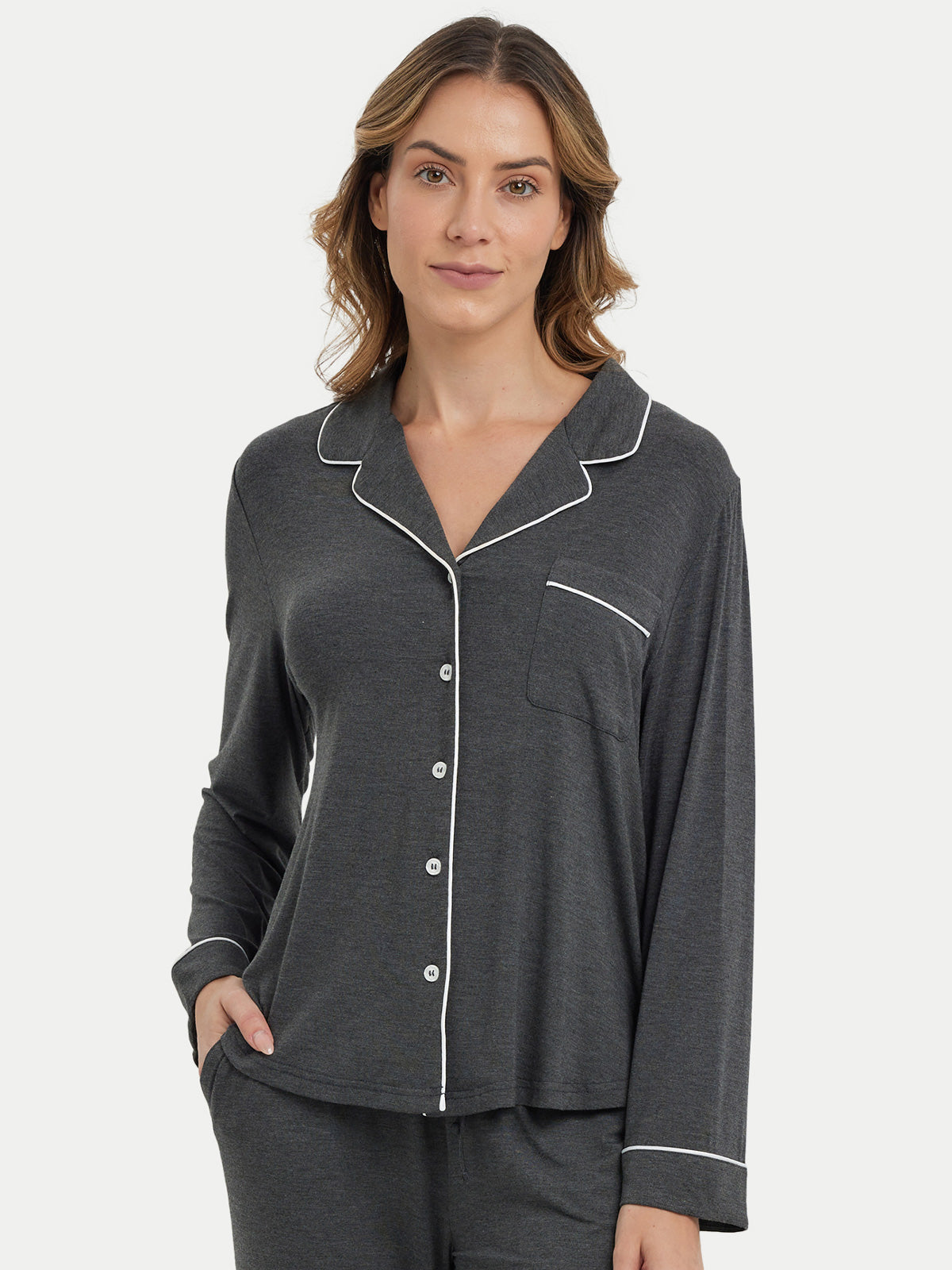 Long Sleeve Bamboo Pajama Shirt