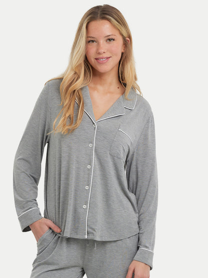 Long Sleeve Bamboo Pajama Shirt