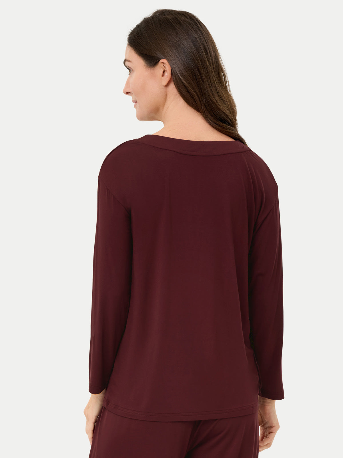 Long Sleeve Bamboo Slouchy PJs Top