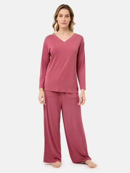 Long Sleeve Bamboo Slouchy PJs Set