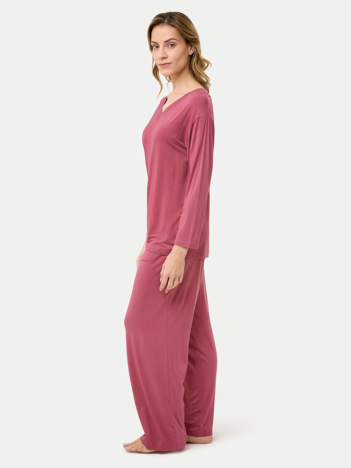 Long Sleeve Bamboo Slouchy PJs Top