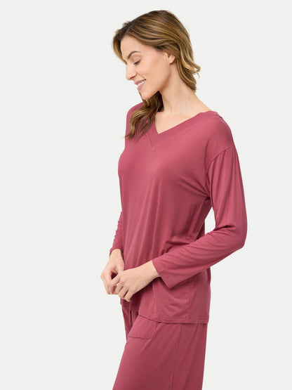 Long Sleeve Bamboo Slouchy PJs Set
