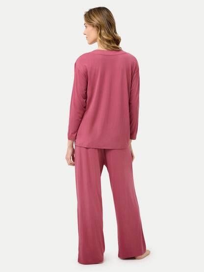 Long Sleeve Bamboo Slouchy PJs Top
