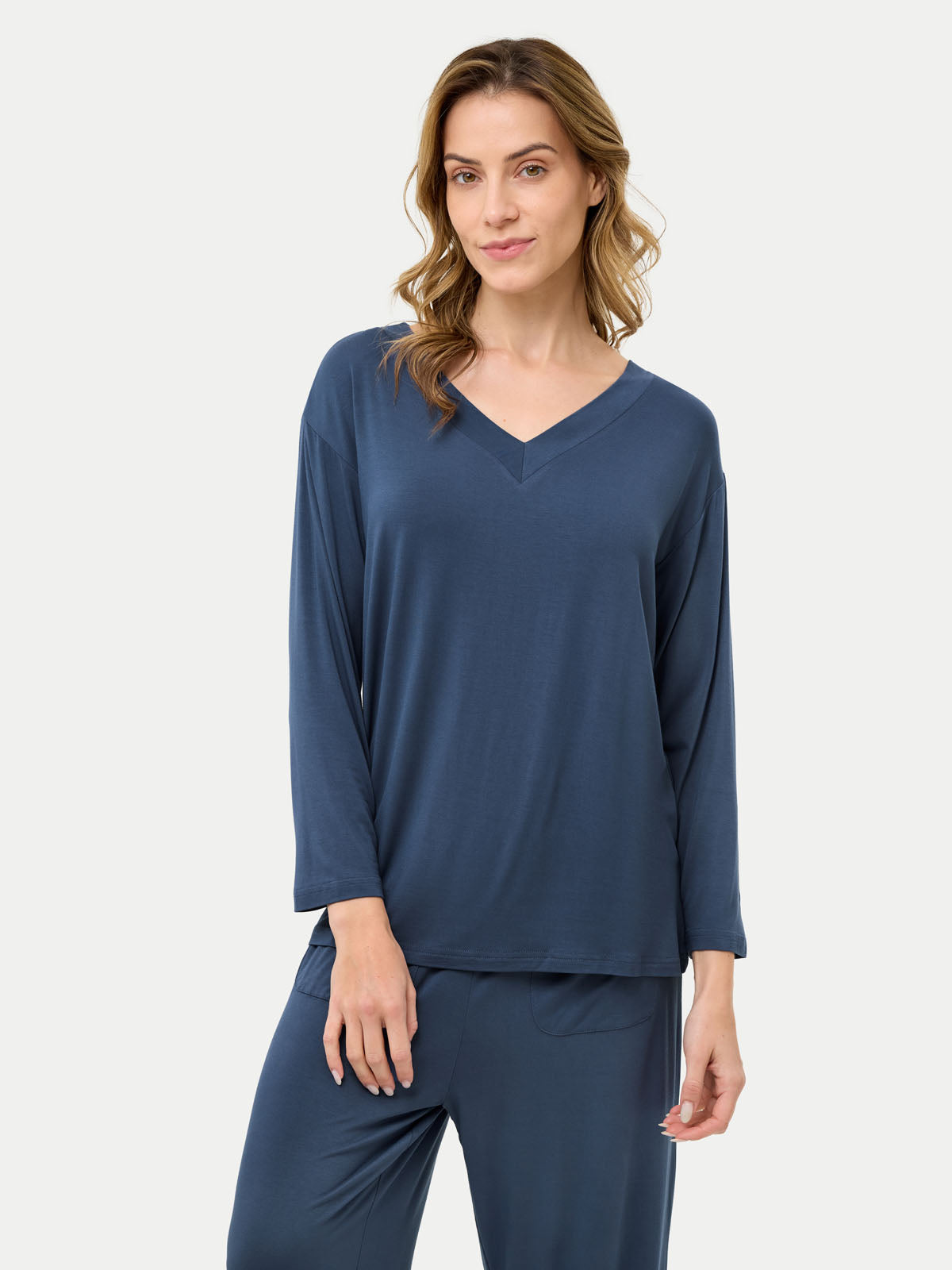Long Sleeve Bamboo Slouchy PJs Set