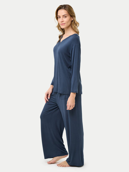 Long Sleeve Bamboo Slouchy PJs Top