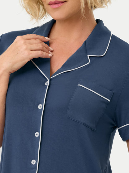 Short Sleeve Bamboo Pajama Shirt