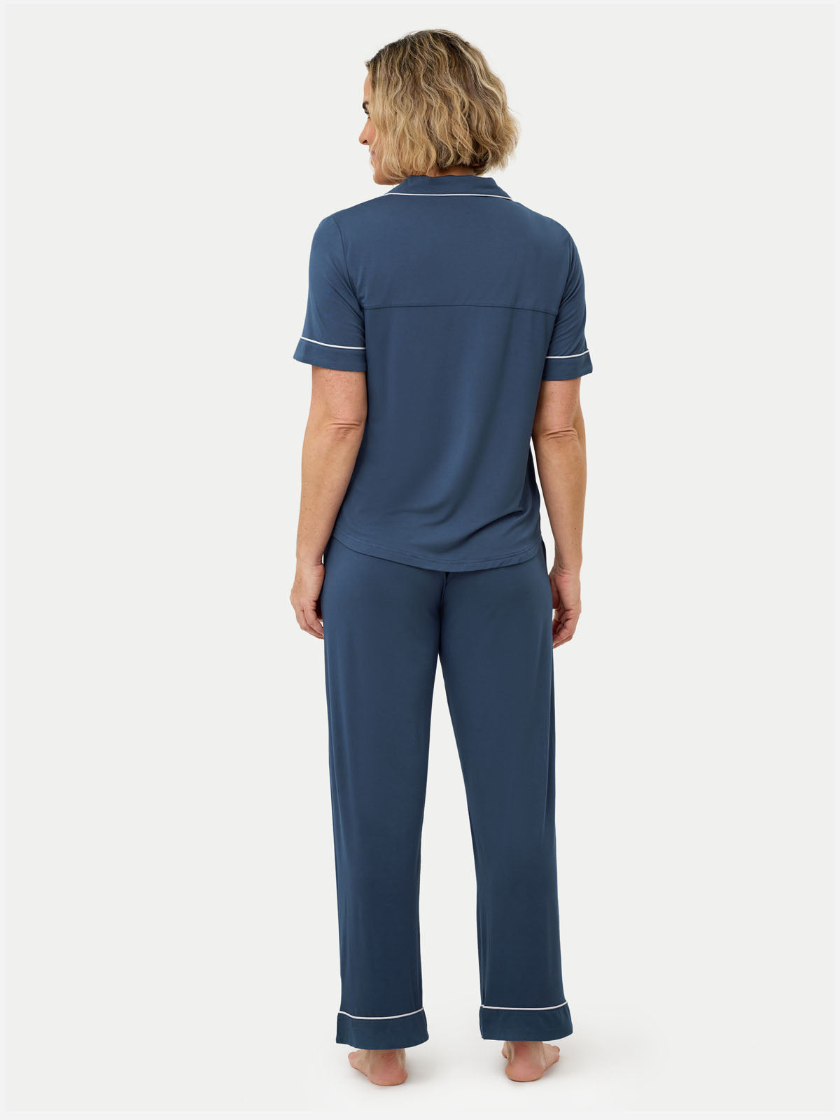 Short Sleeve Bamboo Pajama Set with Pants