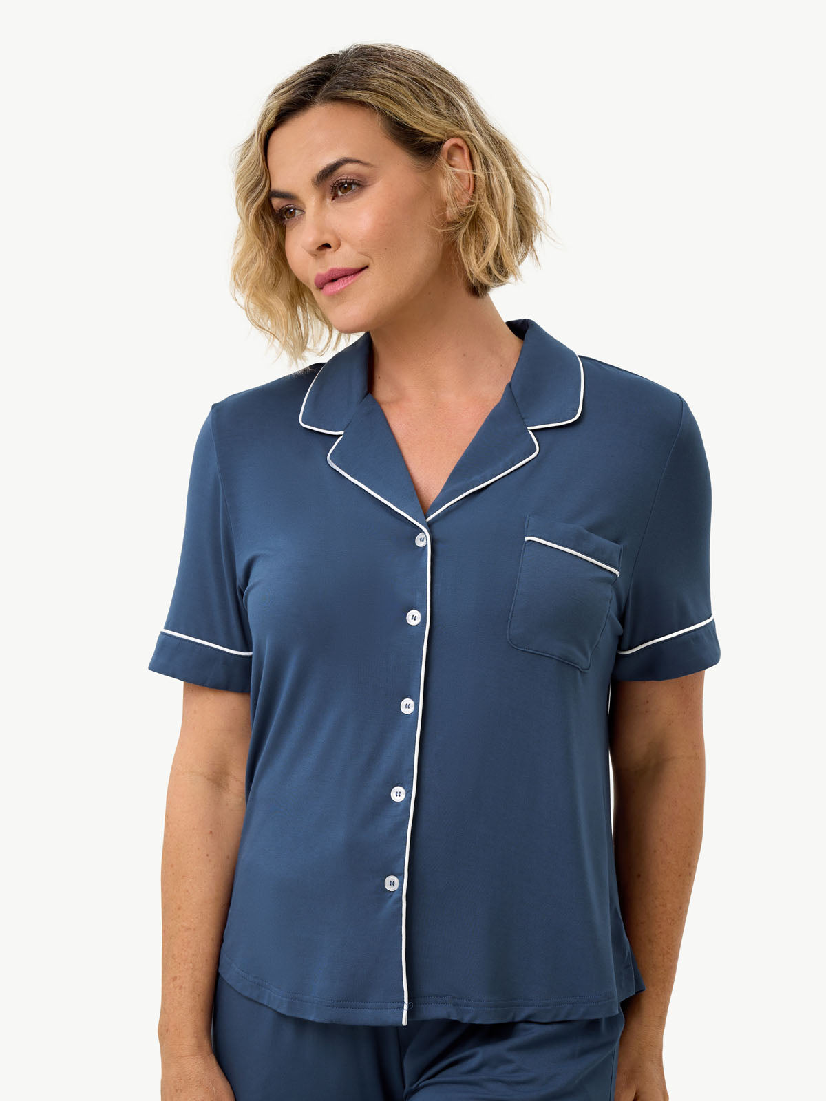 Short Sleeve Bamboo Pajama Set with Pants