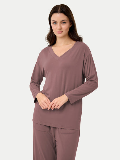 Long Sleeve Bamboo Slouchy PJs Set