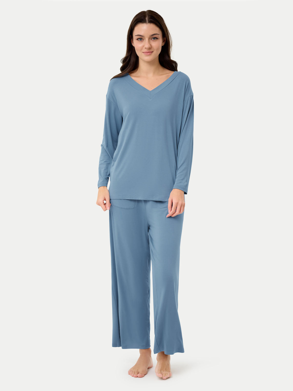 Long Sleeve Bamboo Slouchy PJs Set
