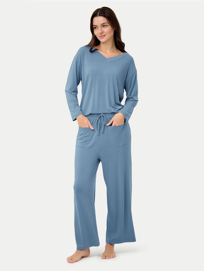 Long Sleeve Bamboo Slouchy PJs Top