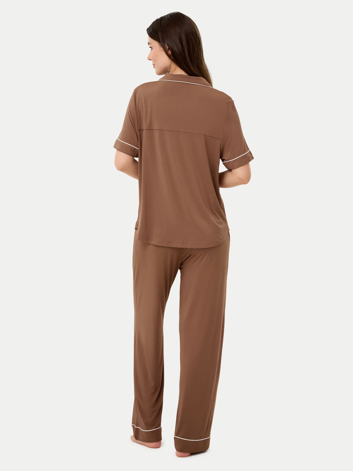 Short Sleeve Bamboo Pajama Set with Pants