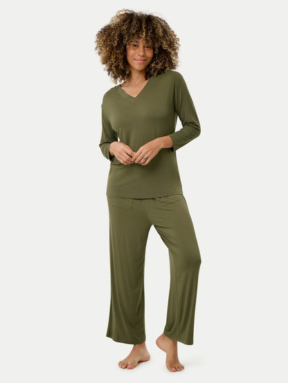 Long Sleeve Bamboo Slouchy PJs Set