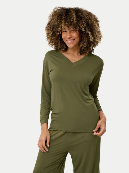 Long Sleeve Bamboo Slouchy PJs Set