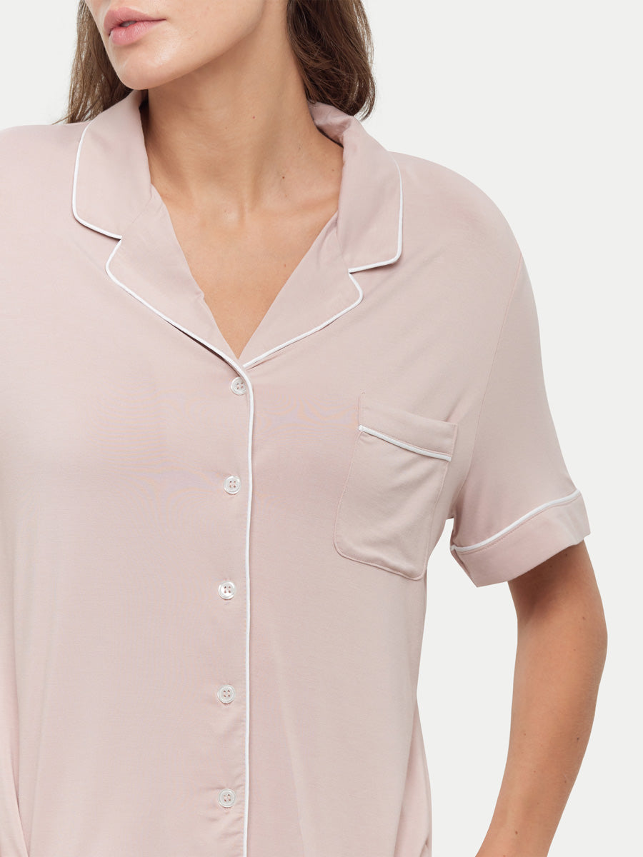 Short Sleeve Bamboo Pajama Shirt