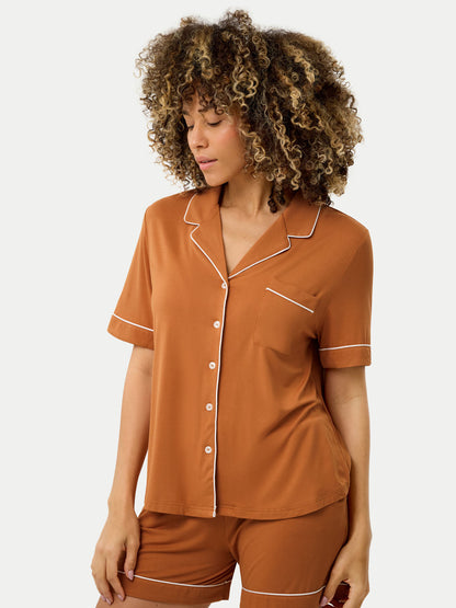 Short Sleeve Bamboo Pajama Shirt