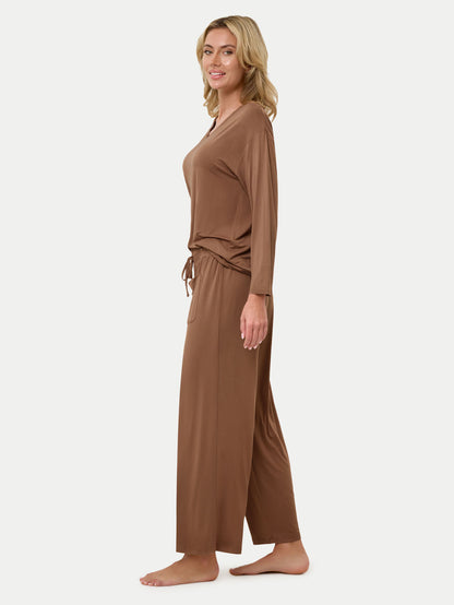 Long Sleeve Bamboo Slouchy PJs Top