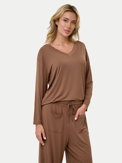 Long Sleeve Bamboo Slouchy PJs Set