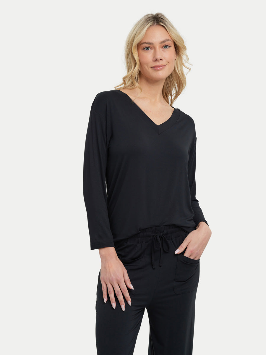 Long Sleeve Bamboo Slouchy PJs Set