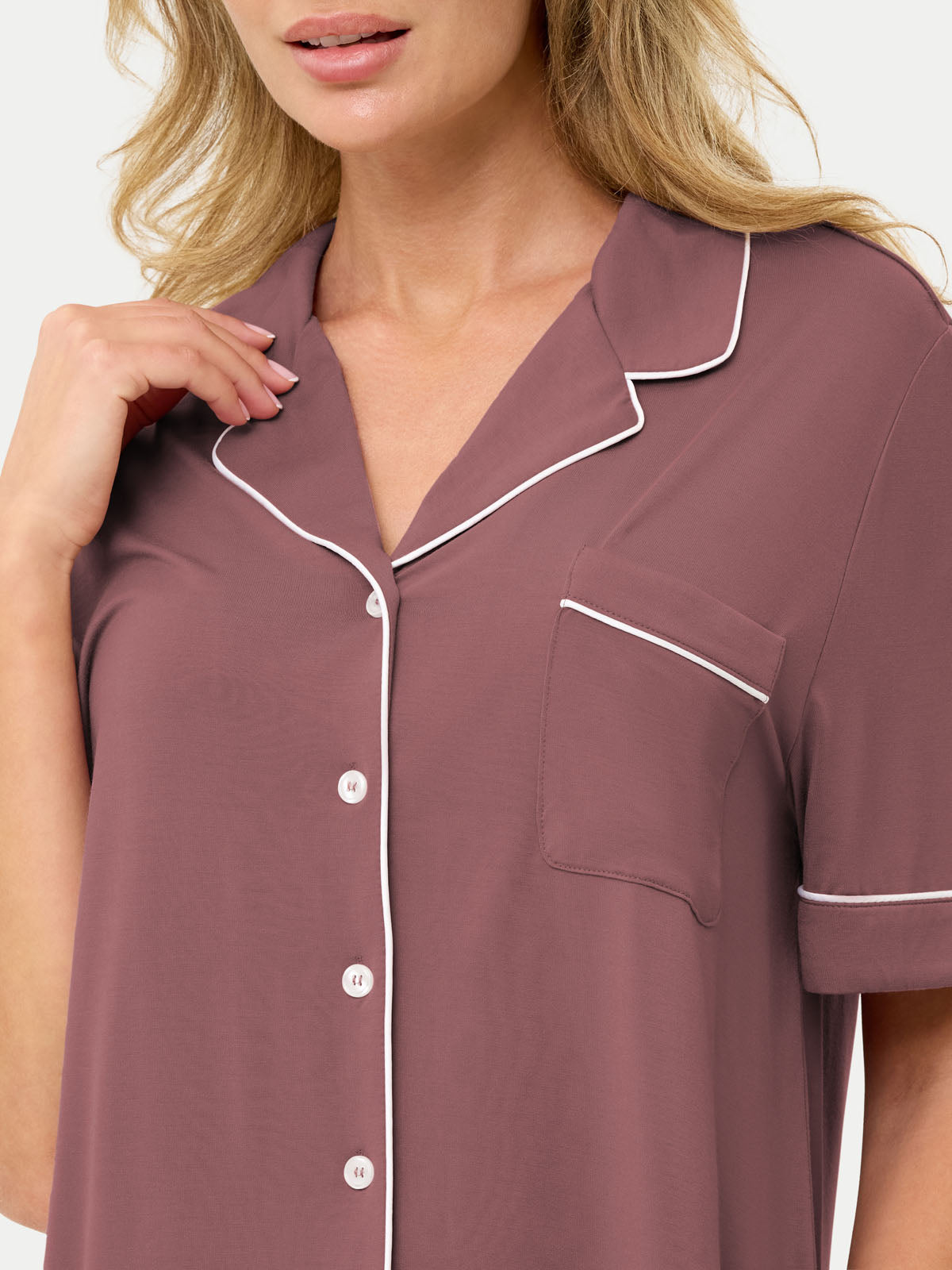 Short Sleeve Bamboo Pajama Shirt