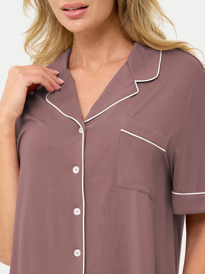 Short Sleeve Bamboo Pajama Set