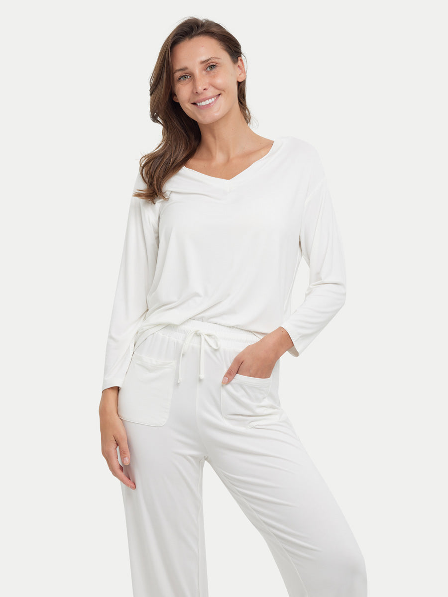 Long Sleeve Bamboo Slouchy PJs Set