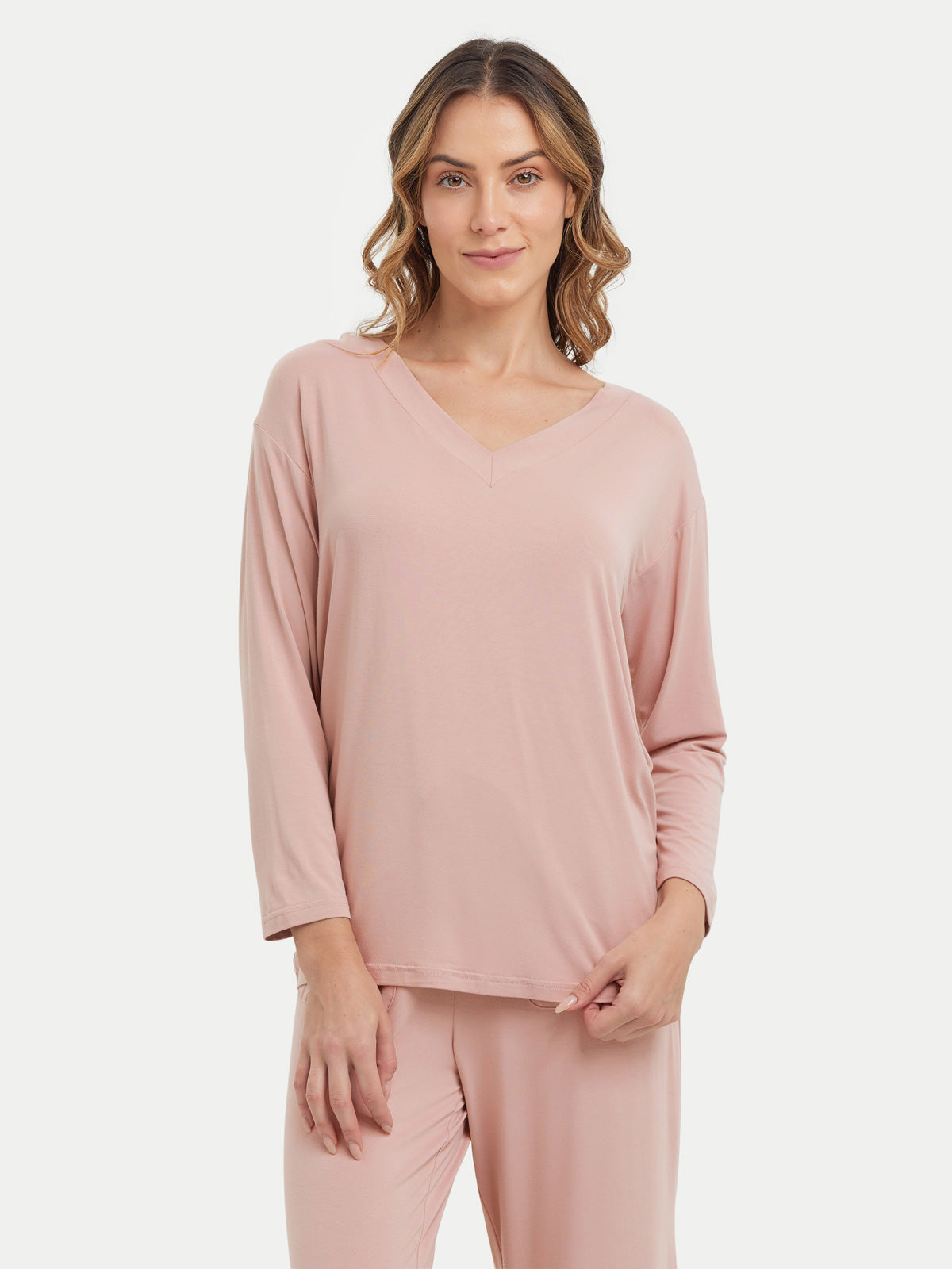 Long Sleeve Bamboo Slouchy PJs Set