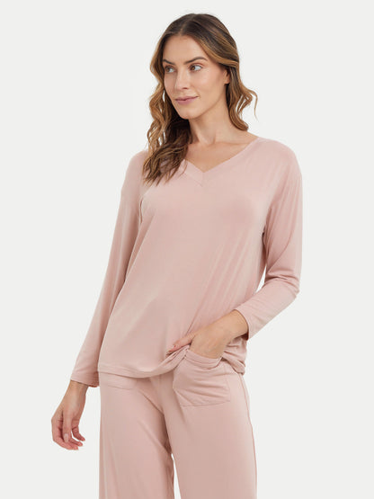 Long Sleeve Bamboo Slouchy PJs Set