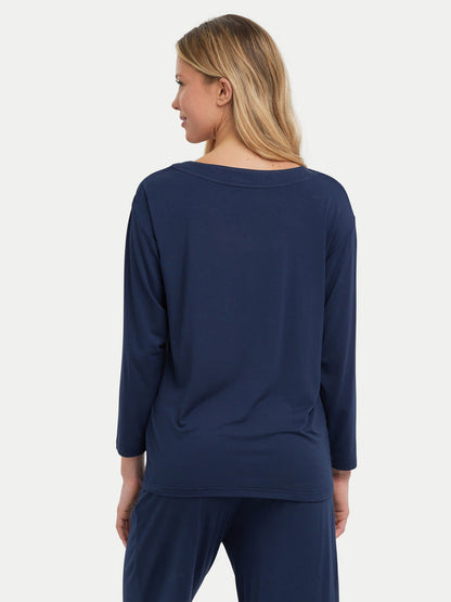 Long Sleeve Bamboo Slouchy PJs Top