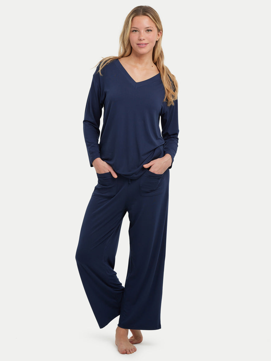 Long Sleeve Bamboo Slouchy PJs Set