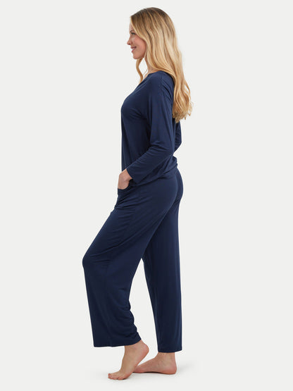 Long Sleeve Bamboo Slouchy PJs Top