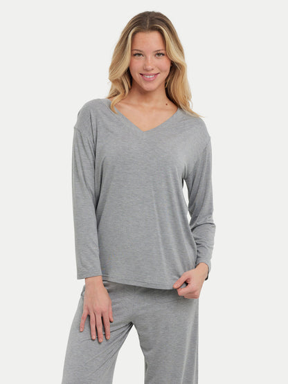Long Sleeve Bamboo Slouchy PJs Set