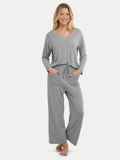 Long Sleeve Bamboo Slouchy PJs Top