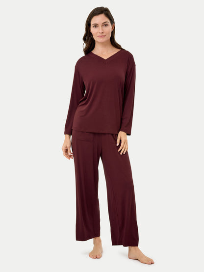 Long Sleeve Bamboo Slouchy PJs Set