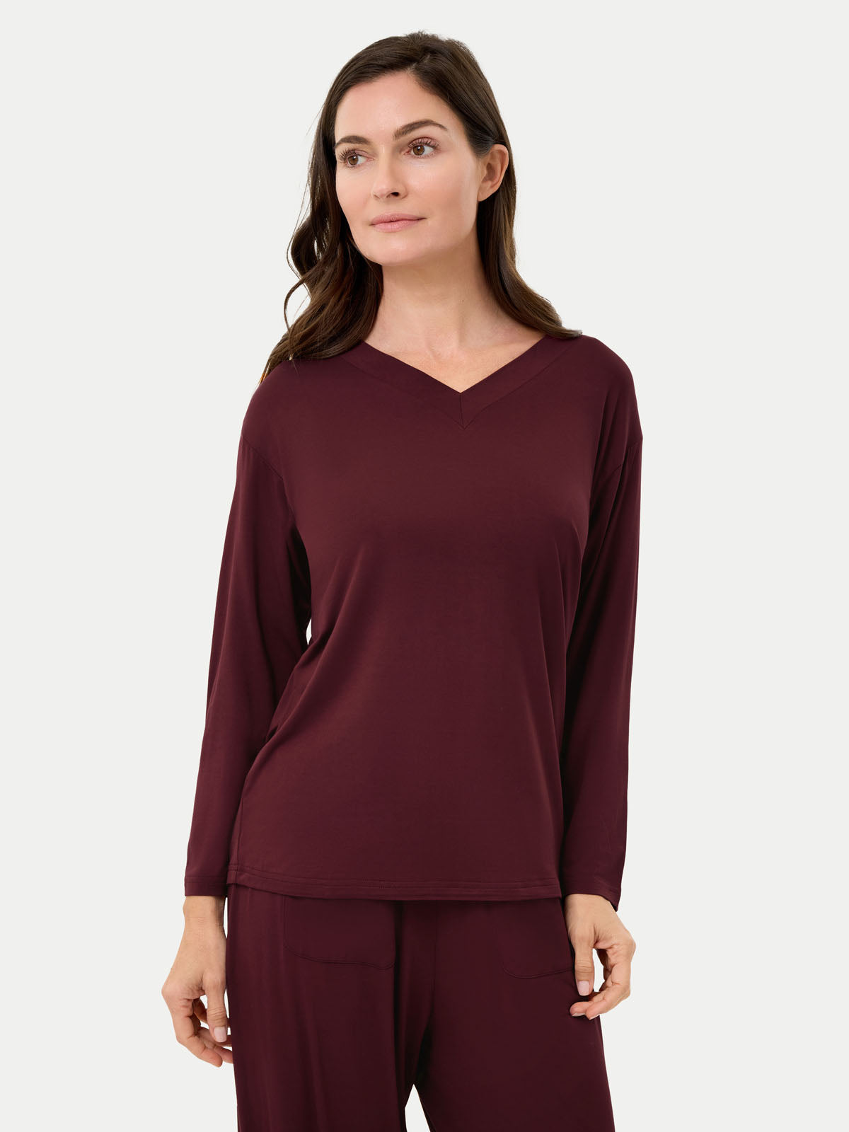 Long Sleeve Bamboo Slouchy PJs Set