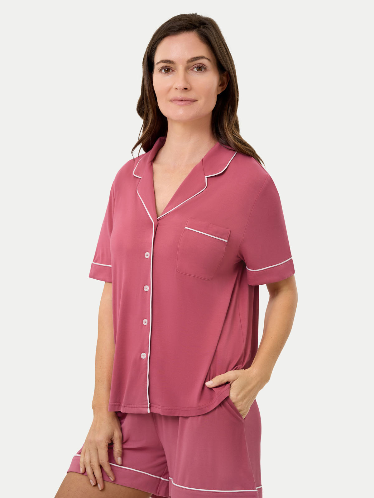 Short Sleeve Bamboo Pajama Shirt